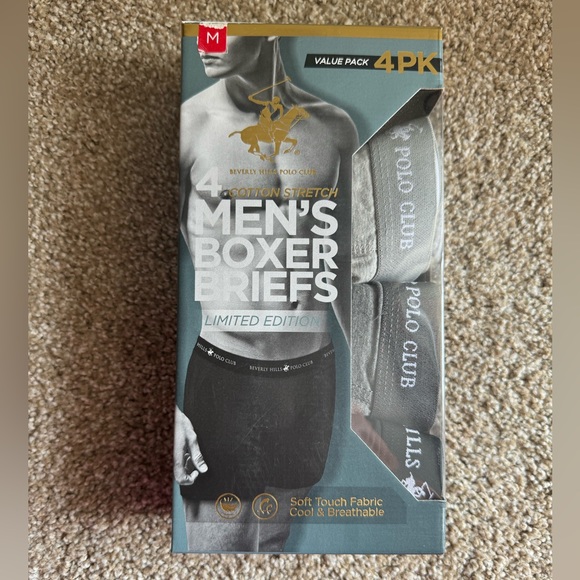 Beverly Hills Polo Club Men’s Boxer Briefs (Set of THREE) - Picture 1 of 6